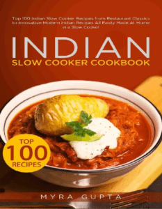 100 Indian Slow Cooker Recipes from Restaurant Free PDF